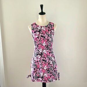 Lilly Pulitzer Pink and Black Floral Dress